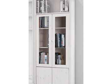 Bokhylla Loft24 Hvit Glass - Hvit - Oppbevaring - Hyller - Bokhylle