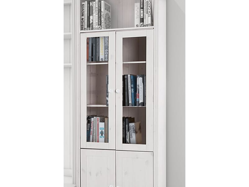 Bokhylla Loft24 Hvit Glass - Hvit - Oppbevaring - Hyller - Bokhylle
