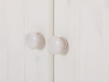 Bokhylla Loft24 Hvit Tre - Hvit - Oppbevaring - Klesoppbevaring - Garderober & garderobesystem - Garderobedør - Foldedør garderobe