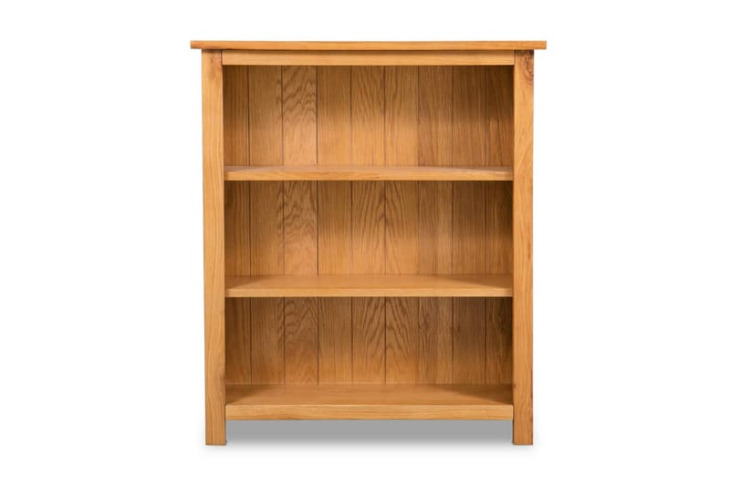 3-etasjers bokhylle 70x22,5x82 cm heltre eik - Oppbevaring - Hyller - Bokhylle