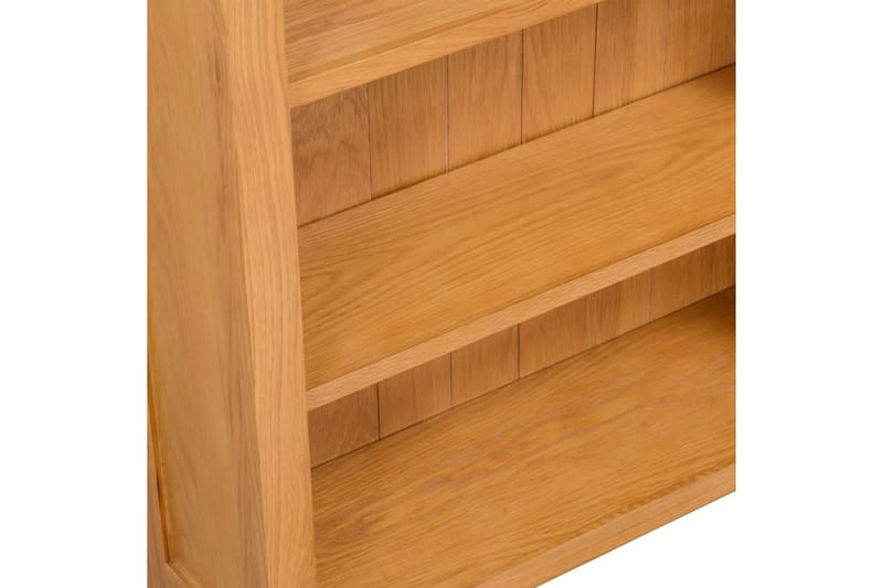 3-etasjers bokhylle 70x22,5x82 cm heltre eik - Oppbevaring - Hyller - Bokhylle