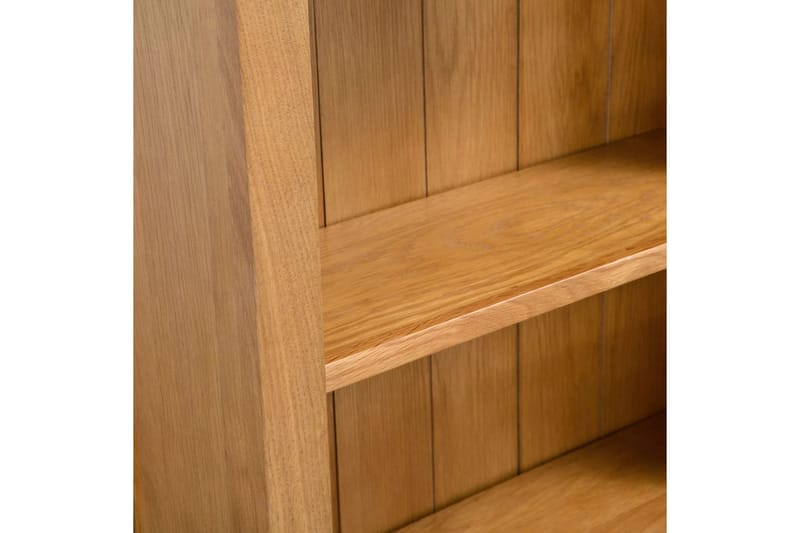 6-etasjers bokhylle 80x22,5x180 cm heltre eik - Oppbevaring - Hyller - Bokhylle