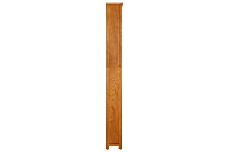 Bokhylle 7 etasjer 60x22x200 cm heltre eik - Brun - Oppbevaring - Hyller - Bokhylle