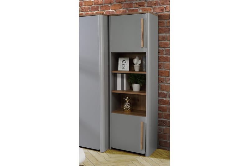 Ahmetbay Bokhylle 41x59 cm - Grå/Brun - Oppbevaring - Hyller - Bokhylle