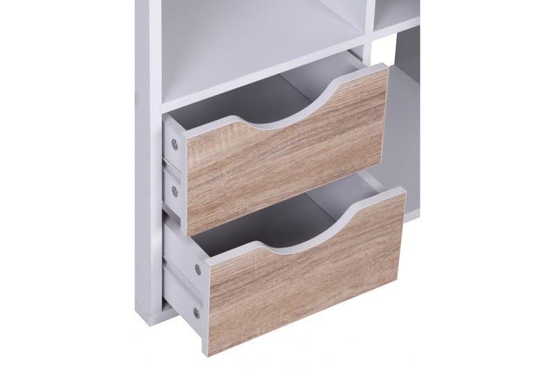 Ajan Bokhylle 60 cm i Malt Tre - Hvit - Oppbevaring - Hyller - Bokhylle