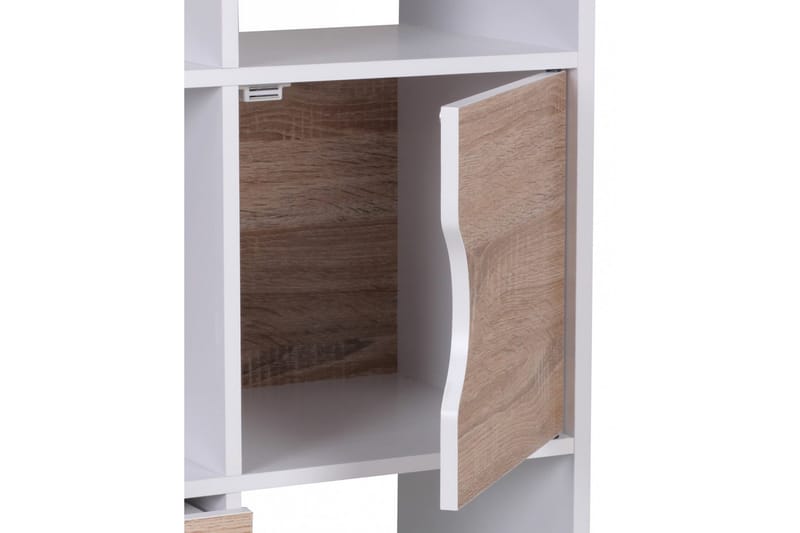 Ajan Bokhylle 60 cm i Malt Tre - Hvit - Oppbevaring - Hyller - Bokhylle