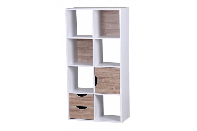 Ajan Bokhylle 60 cm i Malt Tre - Hvit - Oppbevaring - Hyller - Bokhylle