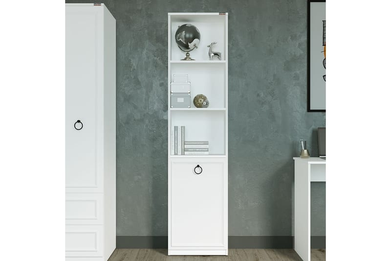 Ajkati Bokhylle 45x24 cm Hvit - Hanah Home - Oppbevaring - Hyller - Bokhylle