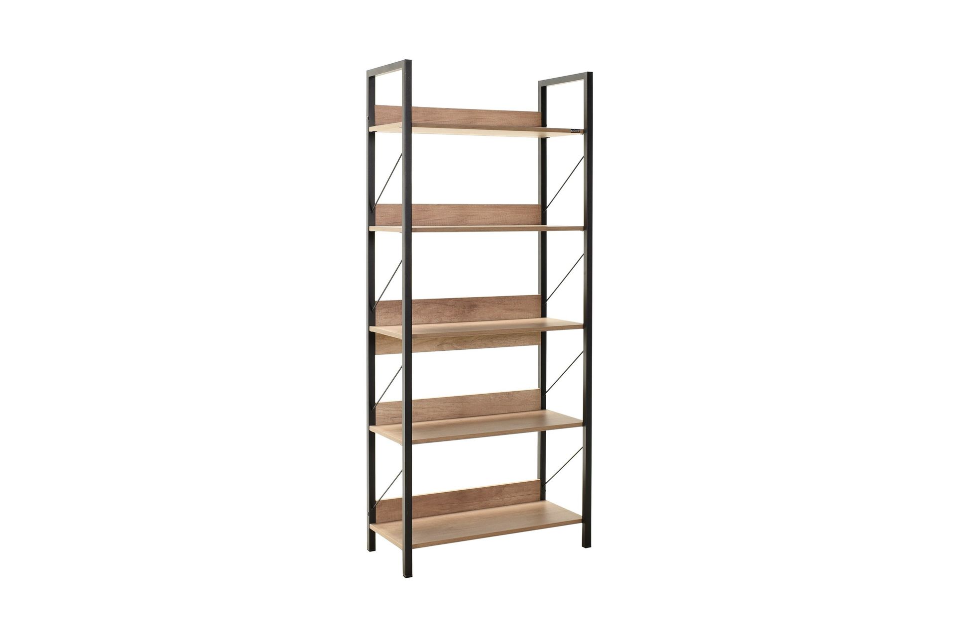 Ajkati Bokhylle 73x35 cm Brun/Svart - Hanah Home - Oppbevaring - Hyller - Bokhylle