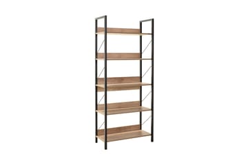 Ajkati Bokhylle 73x35 cm Brun/Svart - Hanah Home - Oppbevaring - Hyller - Bokhylle