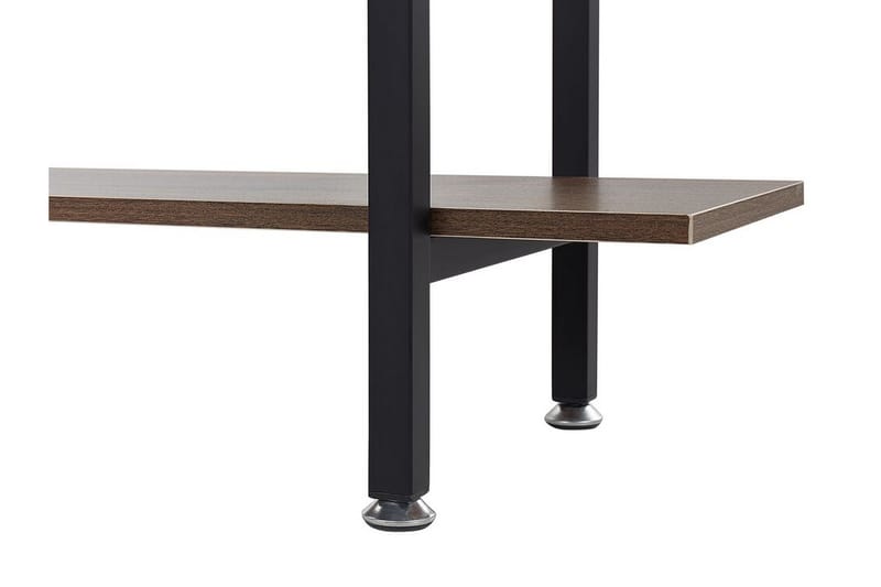 Alvaston Hylle 90x30 cm - Mørkt Tre/Svart - Oppbevaring - Hyller - Bokhylle
