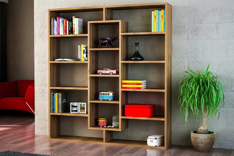 Amplett Bokhylle - Brun - Oppbevaring - Hyller - Bokhylle