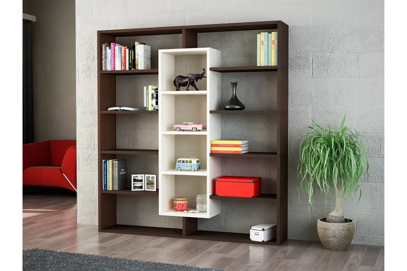 Amplett Bokhylle - Brun/Beige - Oppbevaring - Hyller - Bokhylle