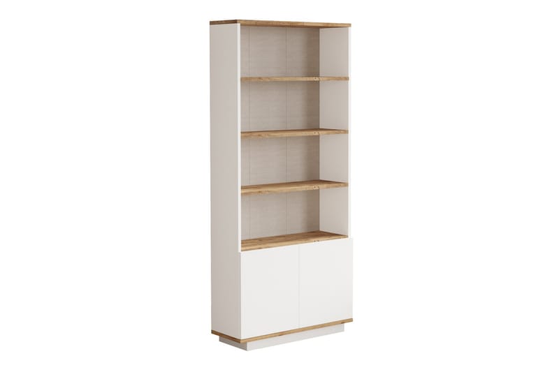 Anari Bokhylle 77,5 cm - Brun/Hvit - Oppbevaring - Hyller - Bokhylle