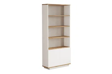 Anari Bokhylle 77,5 cm i Eik - Hvit - Oppbevaring - Hyller - Bokhylle