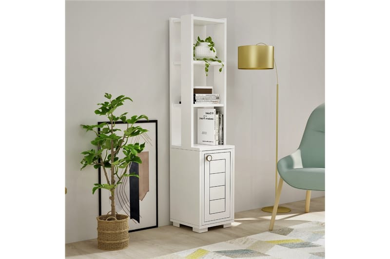 Anayurt Bokhylle 29,6x21,6 cm Hvit - Hanah Home - Oppbevaring - Hyller - Bokhylle