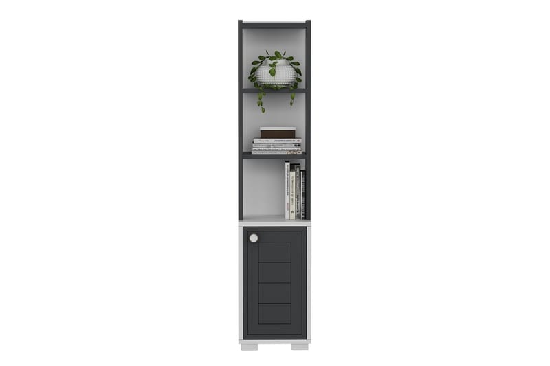 Anayurt Bokhylle 29,6x21,6 cm Hvit/Antrasitt - Hanah Home - Oppbevaring - Hyller - Bokhylle