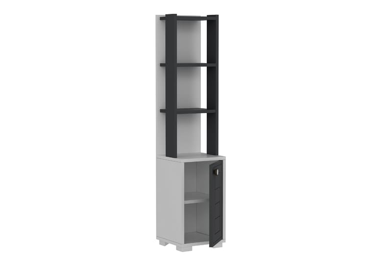 Anayurt Bokhylle 29,6x21,6 cm Hvit/Antrasitt - Hanah Home - Oppbevaring - Hyller - Bokhylle