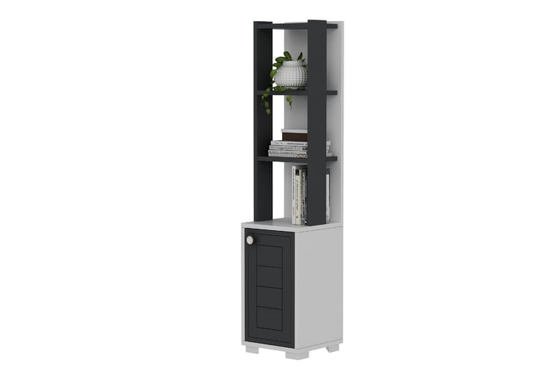 Anayurt Bokhylle 29,6x21,6 cm Hvit/Antrasitt - Hanah Home - Oppbevaring - Hyller - Bokhylle