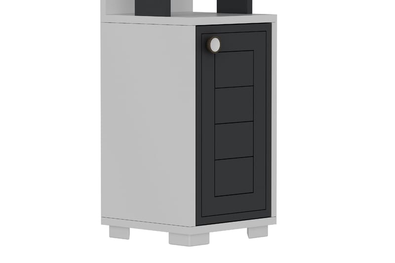 Anayurt Bokhylle 29,6x21,6 cm Hvit/Antrasitt - Hanah Home - Oppbevaring - Hyller - Bokhylle