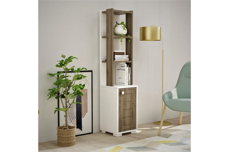 Anayurt Bokhylle 29,6x21,6 cm Hvit/Brun - Hanah Home - Oppbevaring - Hyller - Bokhylle