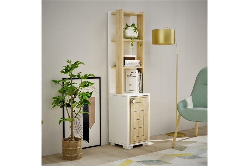 Anayurt Bokhylle 29,6x21,6 cm Hvit/Brun - Hanah Home - Oppbevaring - Hyller - Bokhylle