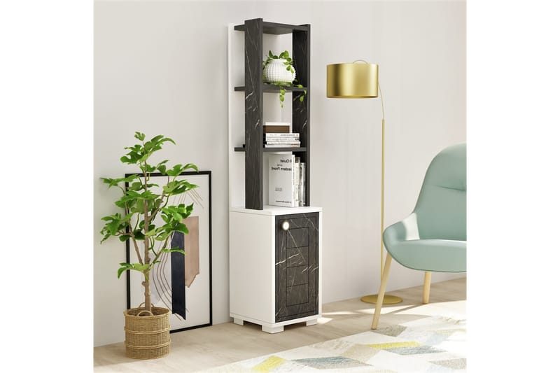 Anayurt Bokhylle 29,6x21,6 cm Hvit/Svart - Hanah Home - Oppbevaring - Hyller - Bokhylle