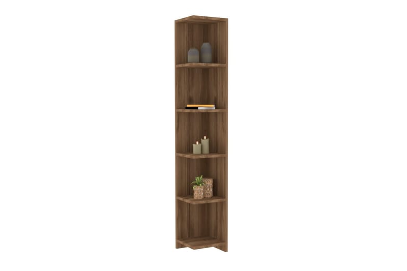 Andifli Bokhylle 25x160 cm - Brun - Oppbevaring - Hyller - Bokhylle