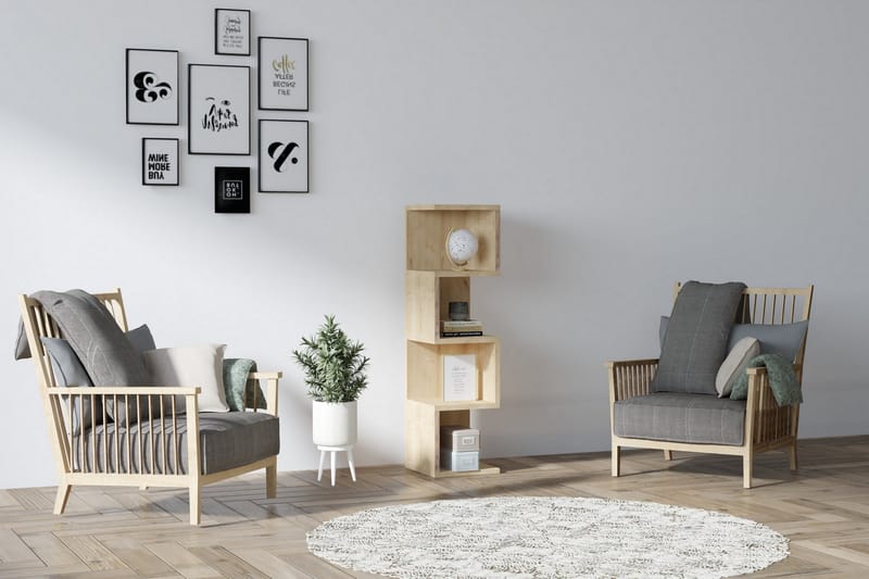 Andifli Bokhylle 25x95 cm - Grønn - Oppbevaring - Hyller - Bokhylle