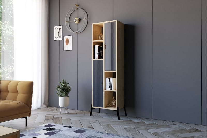 Andifli Bokhylle 48,2x160 cm - Blå - Oppbevaring - Hyller - Bokhylle