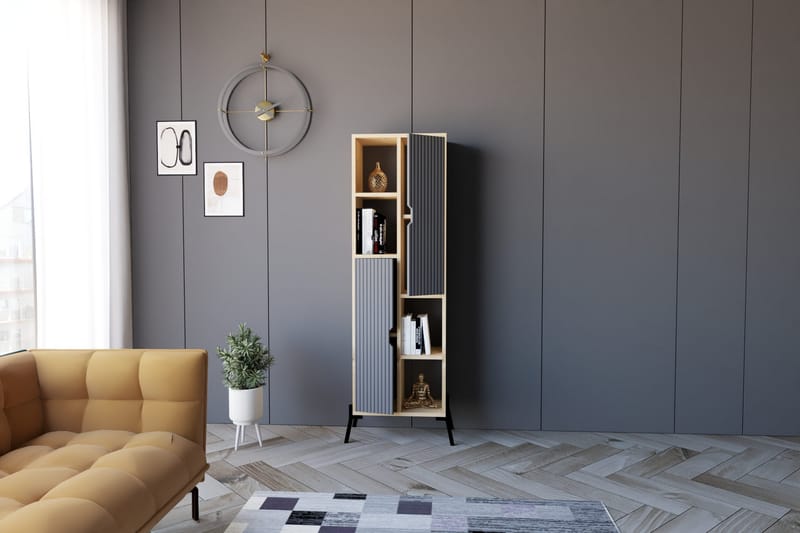 Andifli Bokhylle 48,2x160 cm - Blå - Oppbevaring - Hyller - Bokhylle