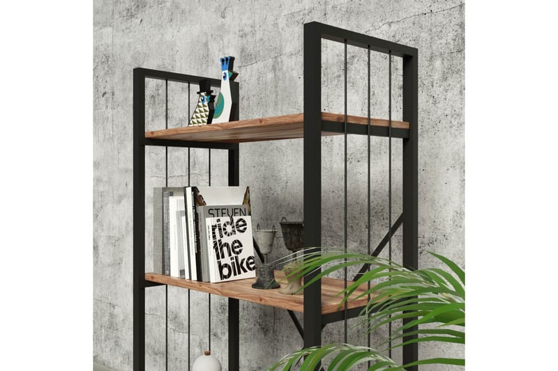 Andifli Bokhylle 60x150 cm - Svart - Oppbevaring - Hyller - Bokhylle