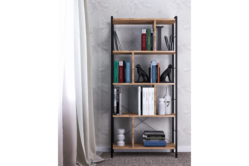 Andifli Bokhylle 78x150 cm - Brun - Oppbevaring - Hyller - Bokhylle