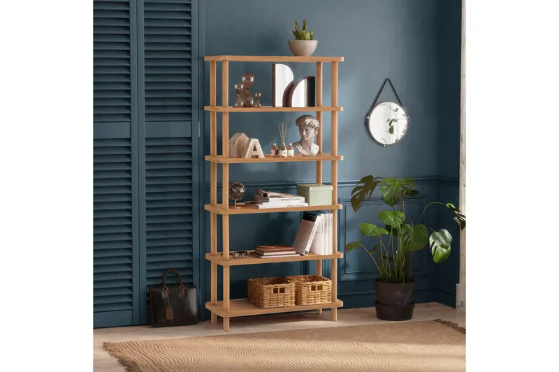 Andifli Bokhylle 80x168,5 cm - Grønn - Oppbevaring - Hyller - Bokhylle