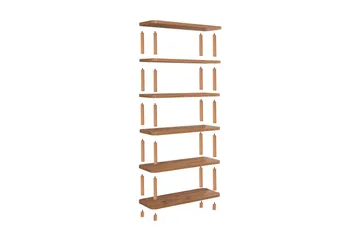 Andifli Bokhylle 80x168,5 cm - Grønn - Oppbevaring - Hyller - Bokhylle
