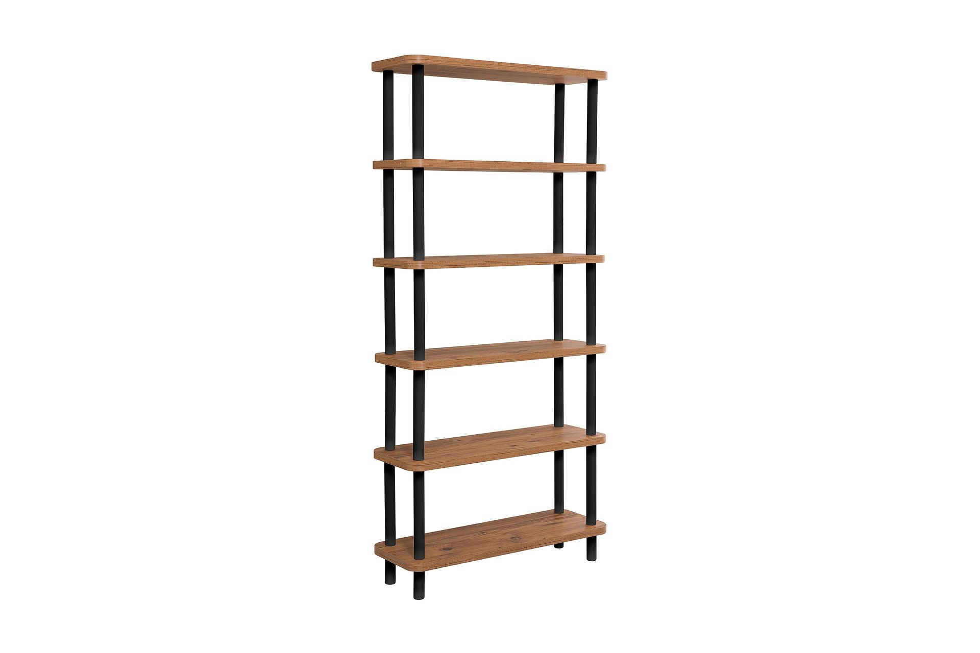 Andifli Bokhylle 80x168,5 cm - Svart - Oppbevaring - Hyller - Bokhylle
