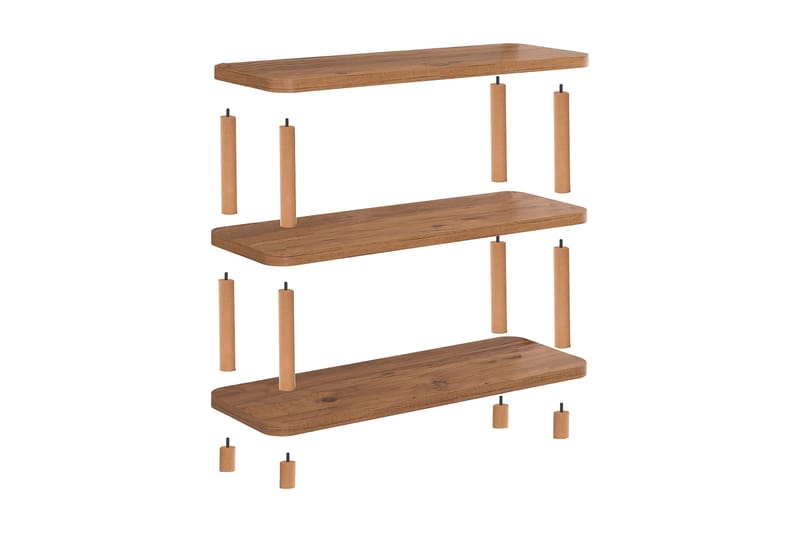 Andifli Bokhylle 80x75 cm - Grønn - Oppbevaring - Hyller - Bokhylle