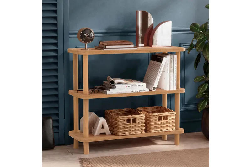 Andifli Bokhylle 80x75 cm - Grønn - Oppbevaring - Hyller - Bokhylle