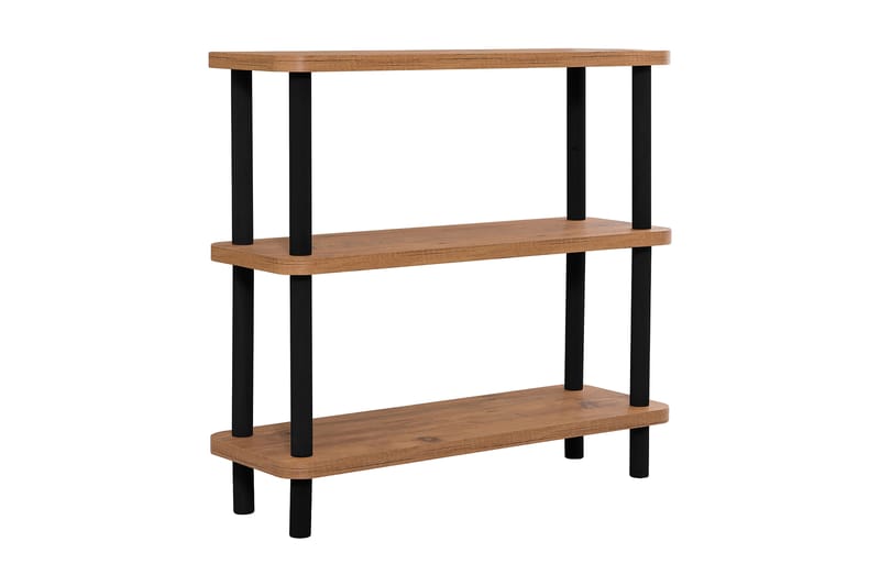 Andifli Bokhylle 80x75 cm - Svart - Oppbevaring - Hyller - Bokhylle
