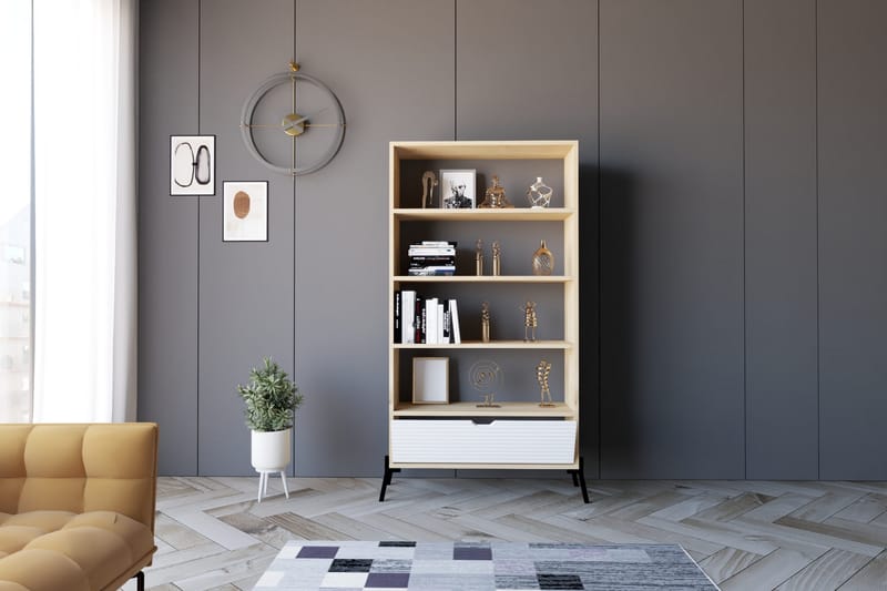 Andifli Bokhylle 83,6x160 cm - Blå - Oppbevaring - Hyller - Bokhylle