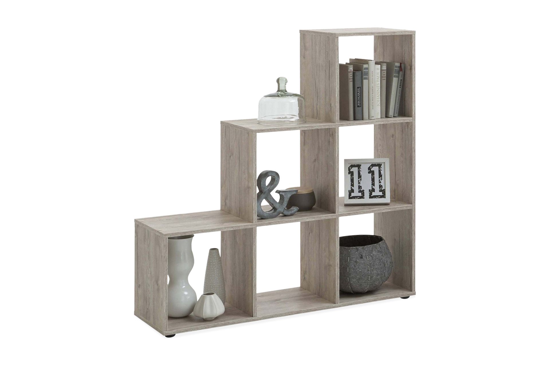 Arnim Hylle 105 cm Trappetrinn - Sandeik - Oppbevaring - Hyller - Bokhylle