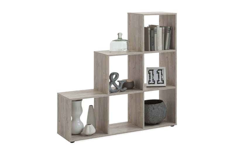 Arnim Hylle 105 cm Trappetrinn - Sandeik - Oppbevaring - Hyller - Bokhylle