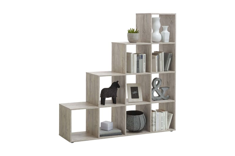 Arnim Hylle 139 cm Trappetrinn - Sandeik - Oppbevaring - Hyller - Bokhylle