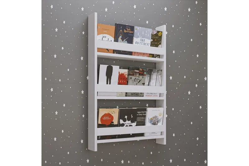 Bokhylle Artemis 3 Hvit - Hvit - Oppbevaring - Hyller - Bokhylle