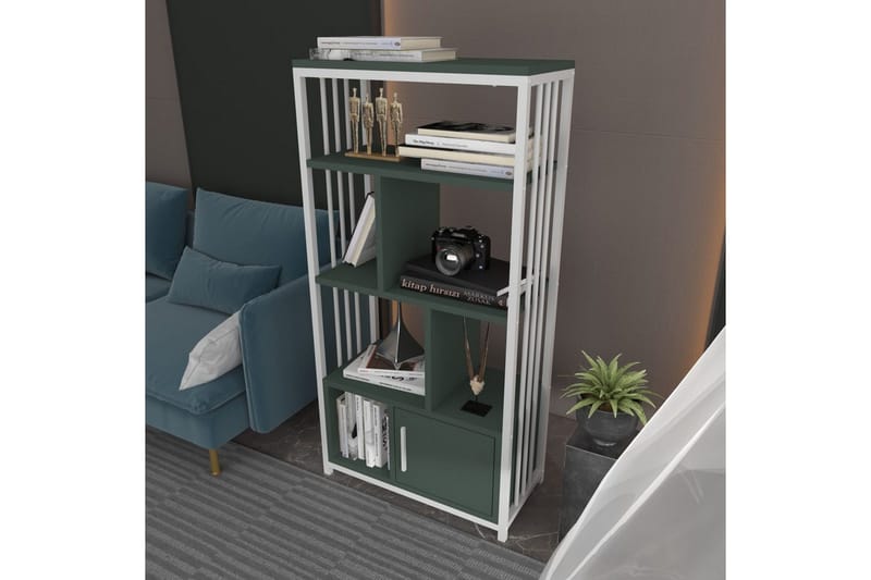 Bokhylle Arven Grønn / Hvit - Grønn / Hvit - Oppbevaring - Hyller - Bokhylle
