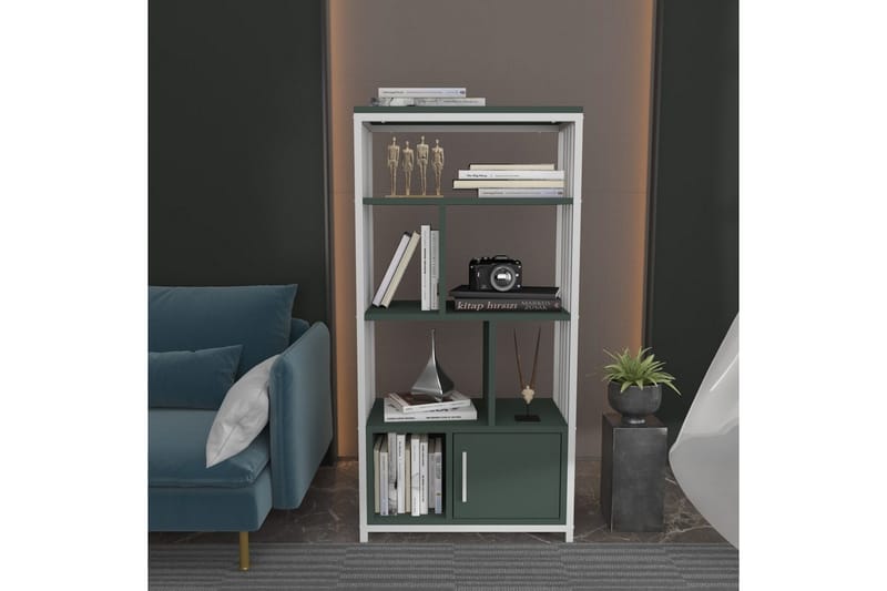 Bokhylle Arven Grønn / Hvit - Grønn / Hvit - Oppbevaring - Hyller - Bokhylle