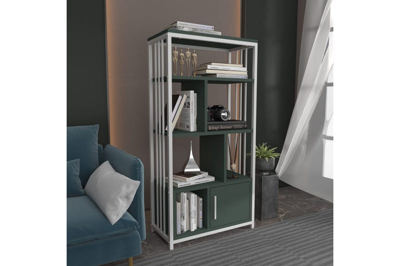 Bokhylle Arven Grønn / Hvit - Grønn / Hvit - Oppbevaring - Hyller - Bokhylle