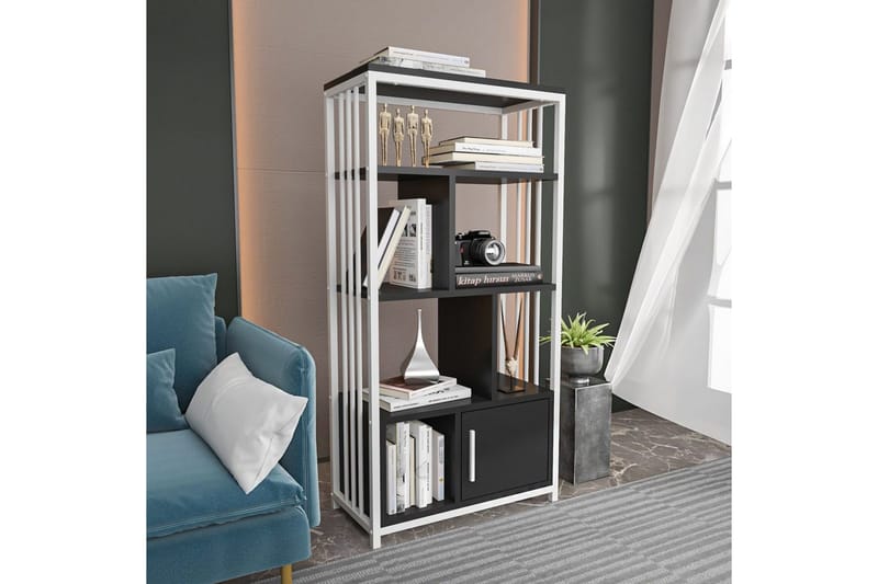 Bokhylle Arven Hvit / Antrasitt - Hvit / Antrasitt - Oppbevaring - Hyller - Bokhylle
