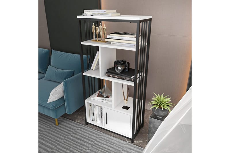 Bokhylle Arven Hvit / Svart - Hvit / Svart - Oppbevaring - Hyller - Bokhylle