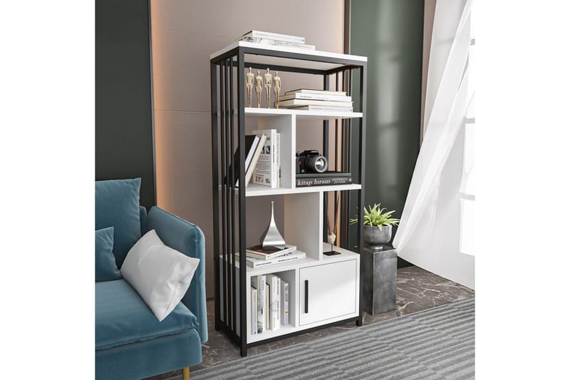 Bokhylle Arven Hvit / Svart - Hvit / Svart - Oppbevaring - Hyller - Bokhylle